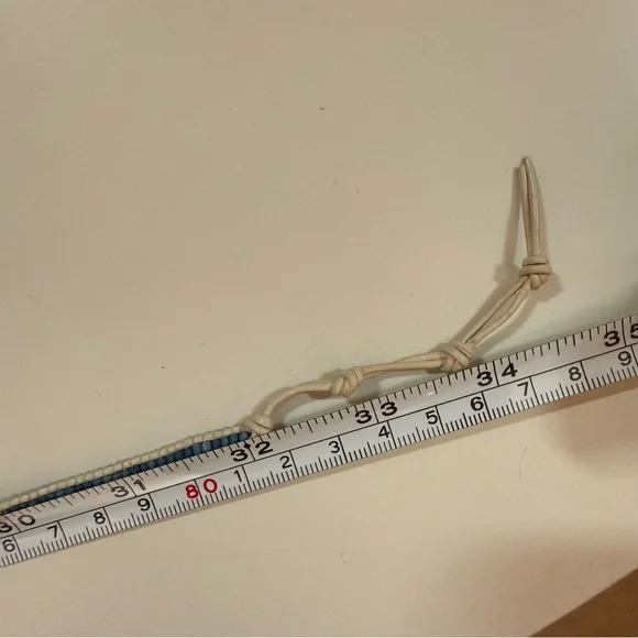 Nakamol blue white Raw gemstone boho Mediterranean long Wrap bracelet - Picture 9 of 15